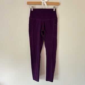 Dark Purple Colorful Koala High Waisted Leggings With Pockets